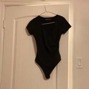 V neck bodysuit